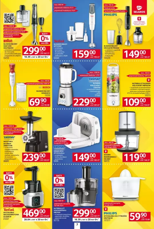 Selgros - gazetka promocyjna Katalog Elektro AGD od czwartku 20.03 do środy 02.04 - strona 7