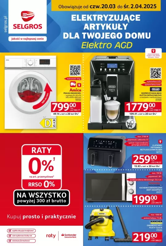 Selgros - gazetka promocyjna Katalog Elektro AGD od czwartku 20.03 do środy 02.04