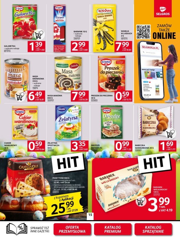 Selgros - gazetka promocyjna Oferta spożywcza od czwartku 10.04 do środy 23.04 - strona 15