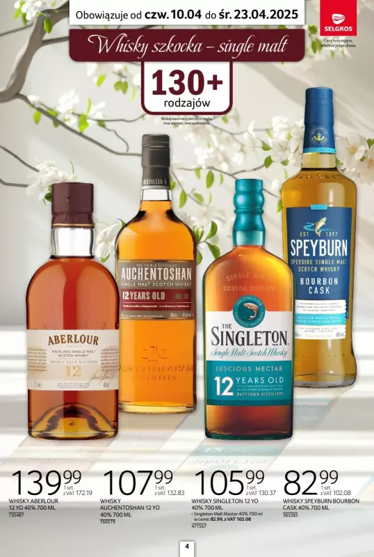 Selgros - gazetka promocyjna Katalog Alkohole Mocne od czwartku 10.04 do środy 23.04 - strona 4