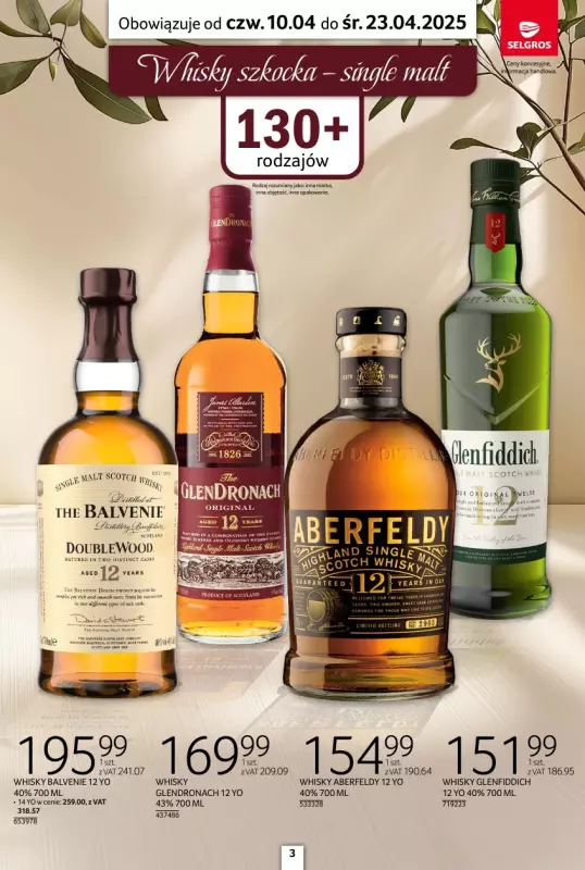 Selgros - gazetka promocyjna Katalog Alkohole Mocne od czwartku 10.04 do środy 23.04 - strona 3