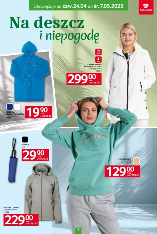 Selgros - gazetka promocyjna Katalog Tekstylia od czwartku 24.04 do środy 07.05 - strona 9
