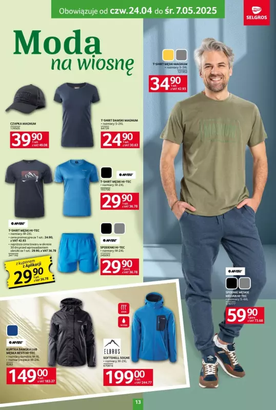 Selgros - gazetka promocyjna Katalog Tekstylia od czwartku 24.04 do środy 07.05 - strona 13