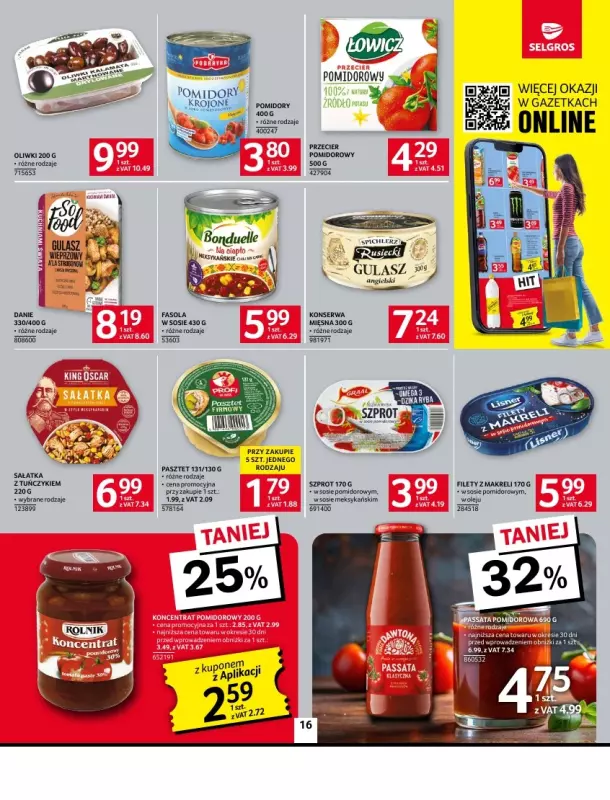 Selgros - gazetka promocyjna Oferta spożywcza od czwartku 24.04 do środy 07.05 - strona 16