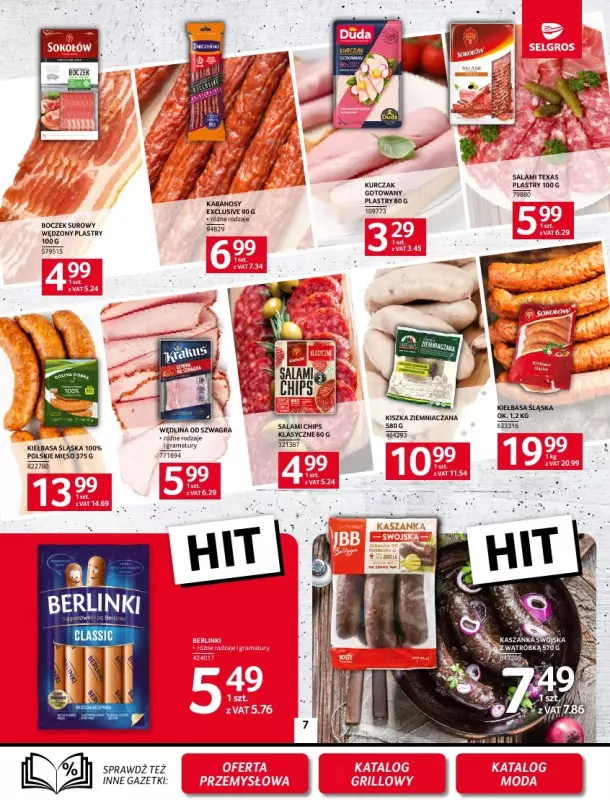 Selgros - gazetka promocyjna Oferta spożywcza od czwartku 24.04 do środy 07.05 - strona 7