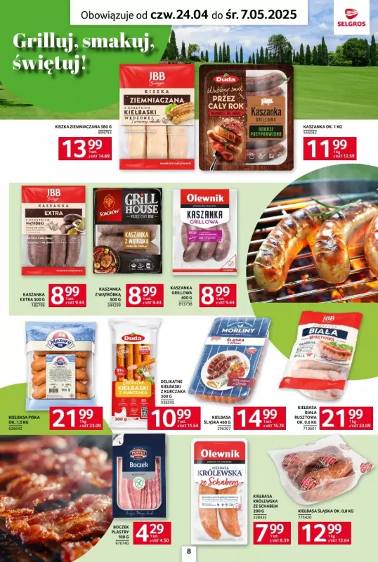 Selgros - gazetka promocyjna Katalog Grillowanie od czwartku 24.04 do środy 07.05 - strona 8
