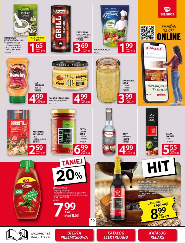 Selgros - gazetka promocyjna Oferta spożywcza od czwartku 08.05 do środy 21.05 - strona 15