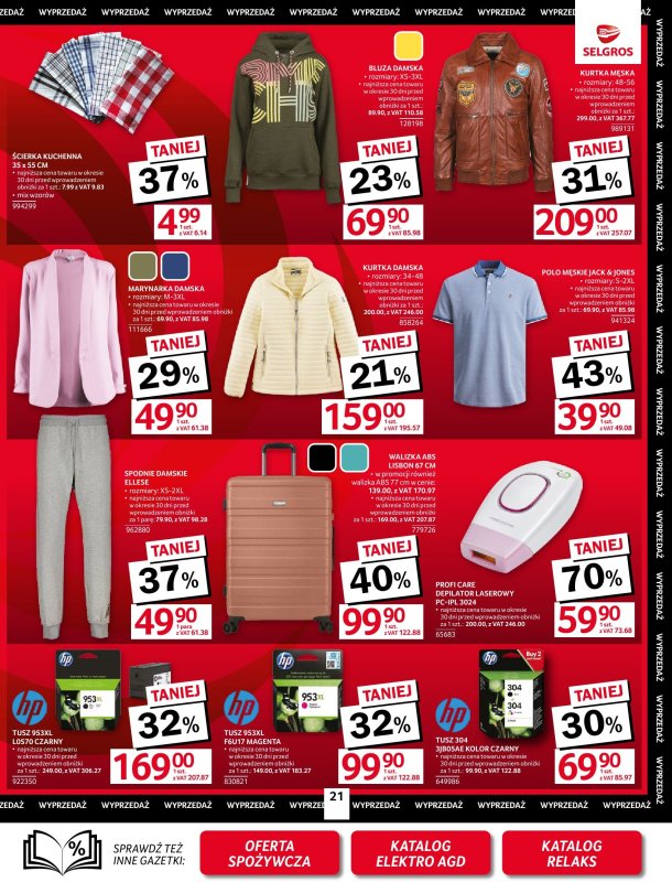 Selgros - gazetka promocyjna Oferta przemysłowa od czwartku 08.05 do środy 21.05 - strona 21