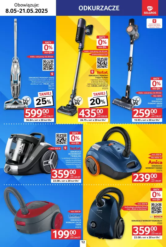 Selgros - gazetka promocyjna Katalog Elektro AGD od czwartku 08.05 do środy 21.05 - strona 12