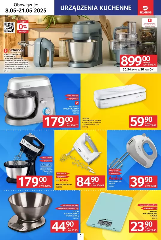 Selgros - gazetka promocyjna Katalog Elektro AGD od czwartku 08.05 do środy 21.05 - strona 6