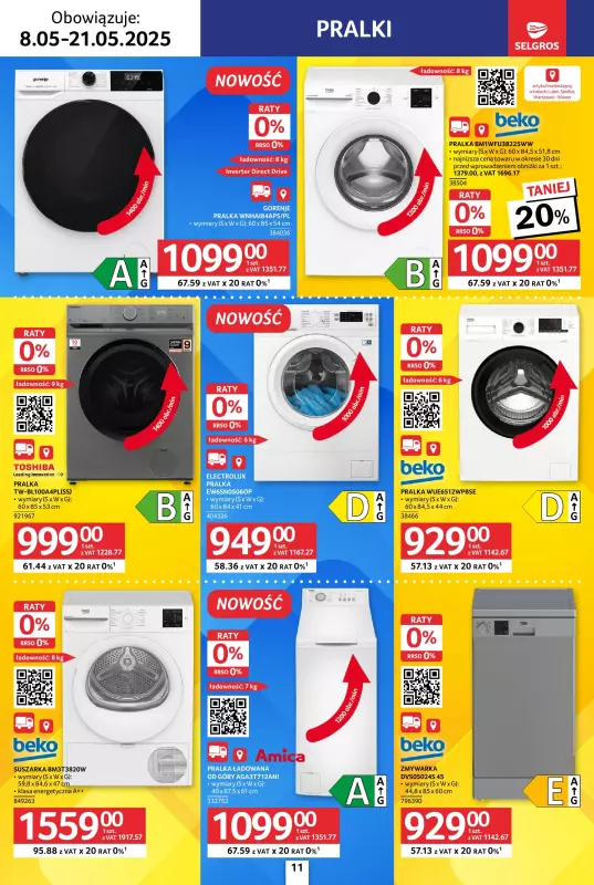 Selgros - gazetka promocyjna Katalog Elektro AGD od czwartku 08.05 do środy 21.05 - strona 11