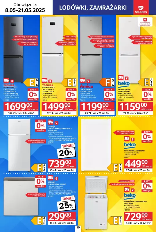 Selgros - gazetka promocyjna Katalog Elektro AGD od czwartku 08.05 do środy 21.05 - strona 10