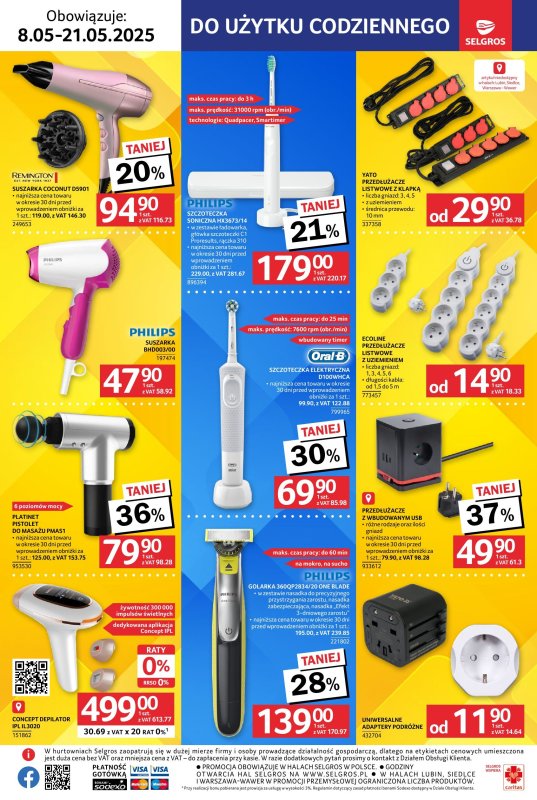 Selgros - gazetka promocyjna Katalog Elektro AGD od czwartku 08.05 do środy 21.05 - strona 15