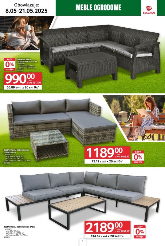 Selgros - gazetka promocyjna Katalog Relaks od czwartku 08.05 do środy 21.05 - strona 8