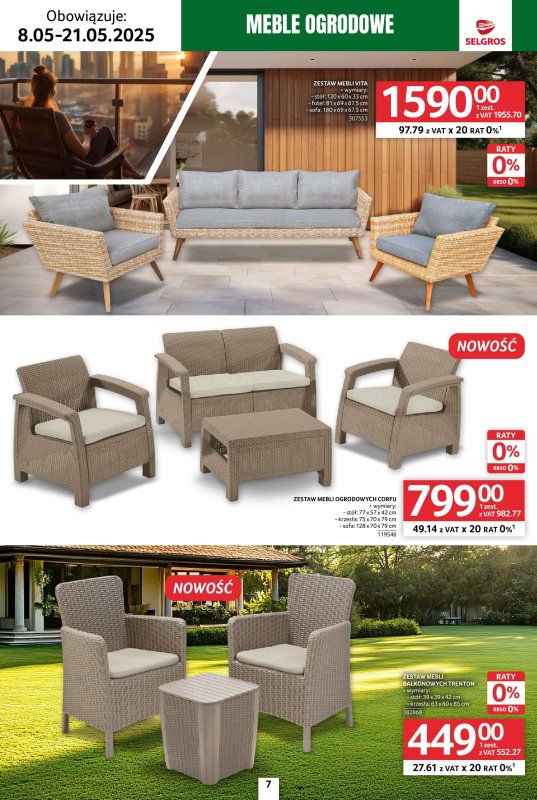 Selgros - gazetka promocyjna Katalog Relaks od czwartku 08.05 do środy 21.05 - strona 7