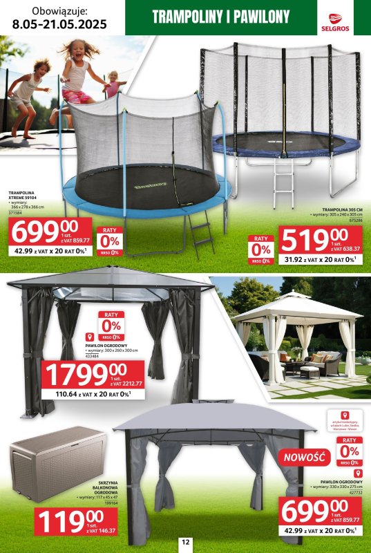 Selgros - gazetka promocyjna Katalog Relaks od czwartku 08.05 do środy 21.05 - strona 12