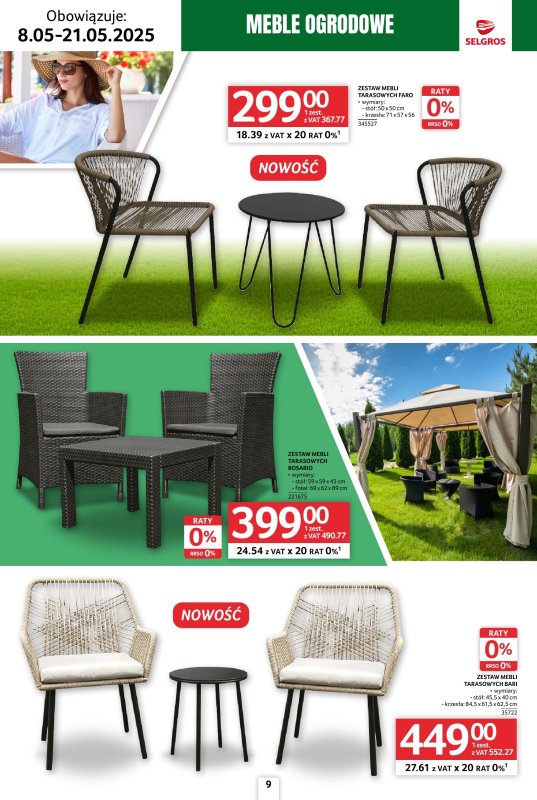 Selgros - gazetka promocyjna Katalog Relaks od czwartku 08.05 do środy 21.05 - strona 9
