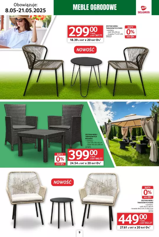 Selgros - gazetka promocyjna Katalog Relaks od czwartku 08.05 do środy 21.05 - strona 9