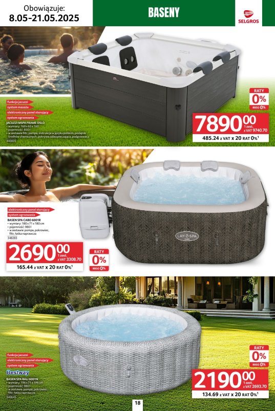 Selgros - gazetka promocyjna Katalog Relaks od czwartku 08.05 do środy 21.05 - strona 18