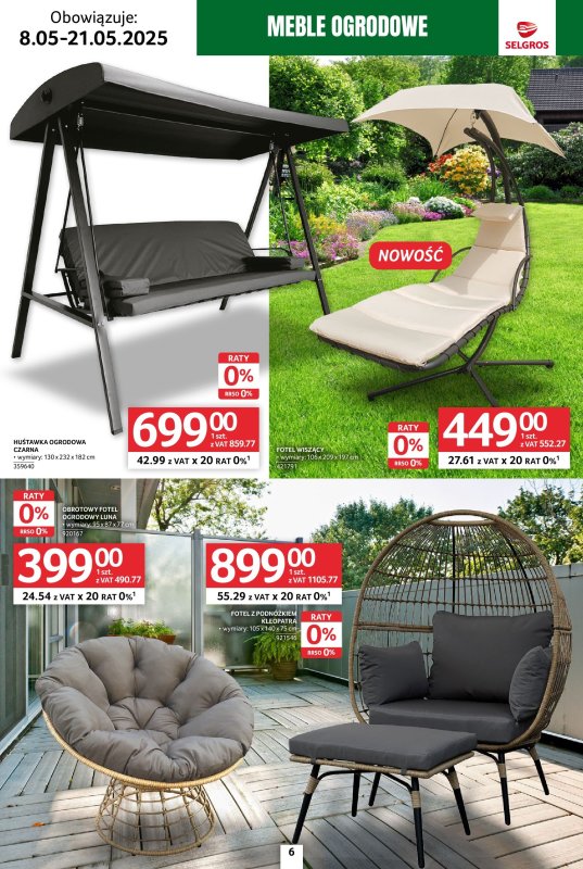 Selgros - gazetka promocyjna Katalog Relaks od czwartku 08.05 do środy 21.05 - strona 6