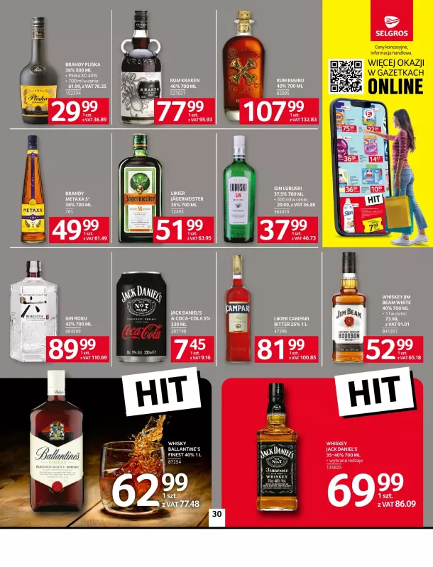 Selgros - gazetka promocyjna Oferta spożywcza od czwartku 22.05 do środy 04.06 - strona 30