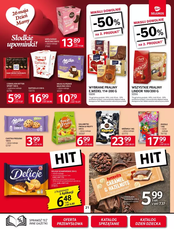 Selgros - gazetka promocyjna Oferta spożywcza od czwartku 22.05 do środy 04.06 - strona 21