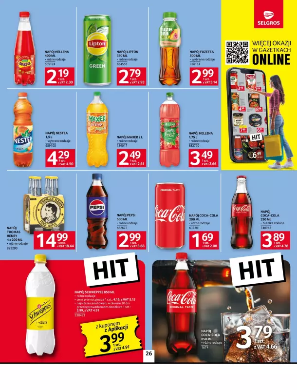 Selgros - gazetka promocyjna Oferta spożywcza od czwartku 22.05 do środy 04.06 - strona 26