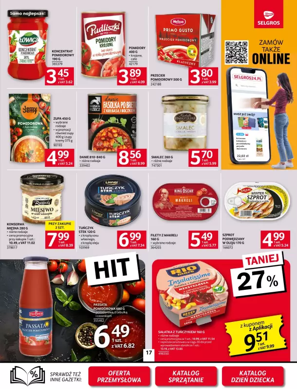 Selgros - gazetka promocyjna Oferta spożywcza od czwartku 22.05 do środy 04.06 - strona 17