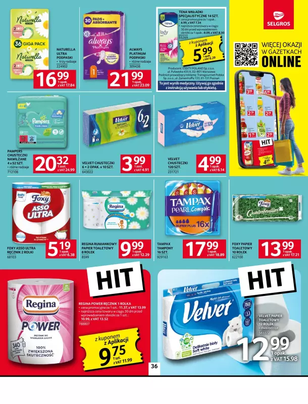 Selgros - gazetka promocyjna Oferta spożywcza od czwartku 22.05 do środy 04.06 - strona 36