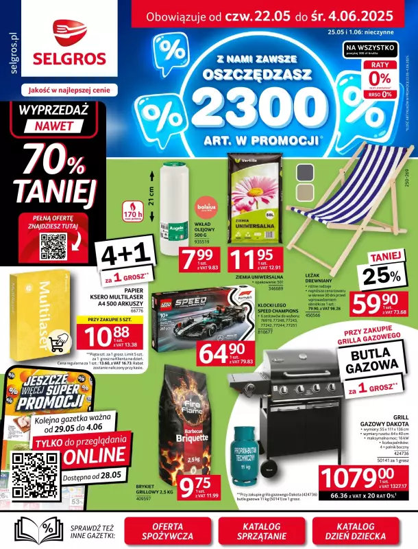 Selgros - gazetka promocyjna Oferta przemysłowa od czwartku 22.05 do środy 04.06