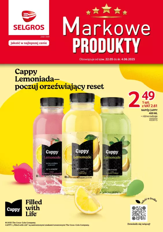 Selgros - gazetka promocyjna Katalog Markowe Produkty od czwartku 22.05 do środy 04.06