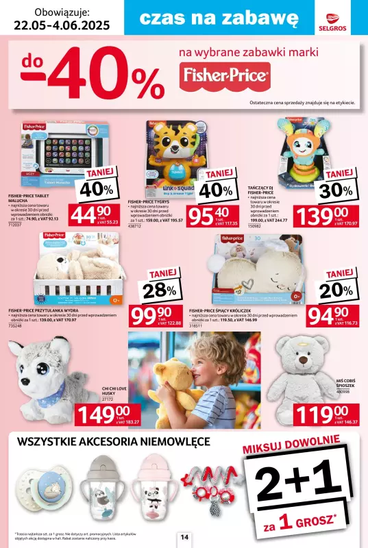 Selgros - gazetka promocyjna Katalog Dzień Dziecka od czwartku 22.05 do środy 04.06 - strona 14