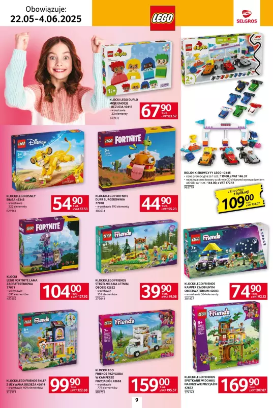 Selgros - gazetka promocyjna Katalog Dzień Dziecka od czwartku 22.05 do środy 04.06 - strona 9