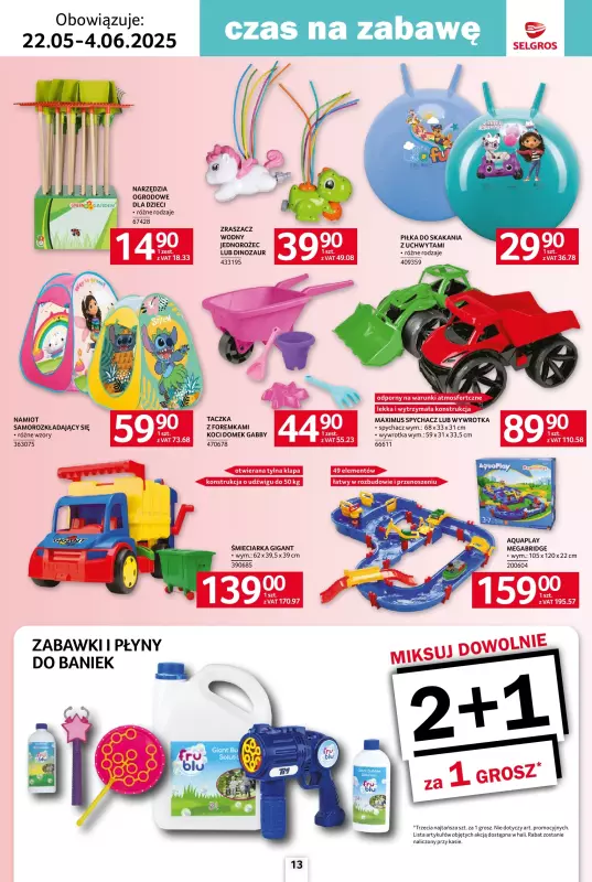 Selgros - gazetka promocyjna Katalog Dzień Dziecka od czwartku 22.05 do środy 04.06 - strona 13