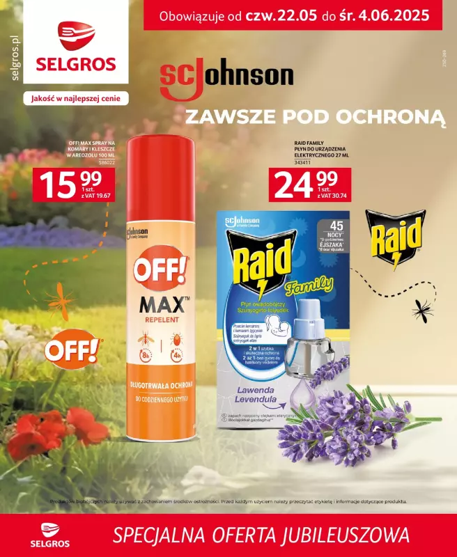 Selgros - gazetka promocyjna Specjalna oferta jubileuszowa od czwartku 22.05 do środy 04.06