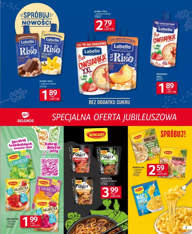 Selgros - gazetka promocyjna Specjalna oferta jubileuszowa od czwartku 22.05 do środy 04.06 - strona 3