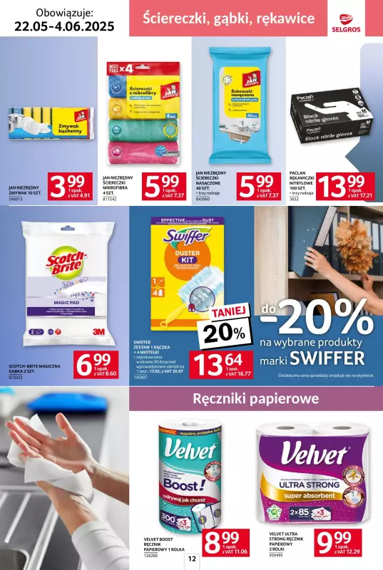 Selgros - gazetka promocyjna Katalog Sprzątanie od czwartku 22.05 do środy 04.06 - strona 12