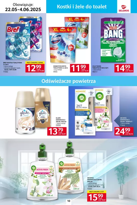 Selgros - gazetka promocyjna Katalog Sprzątanie od czwartku 22.05 do środy 04.06 - strona 10