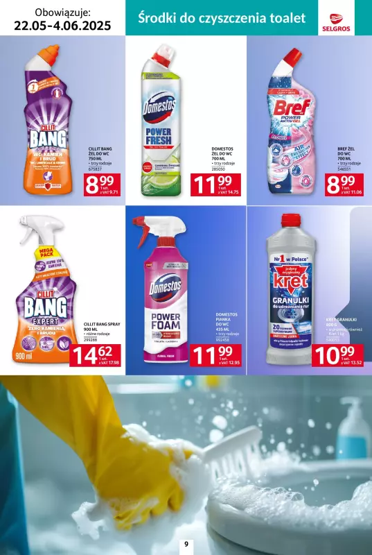 Selgros - gazetka promocyjna Katalog Sprzątanie od czwartku 22.05 do środy 04.06 - strona 9