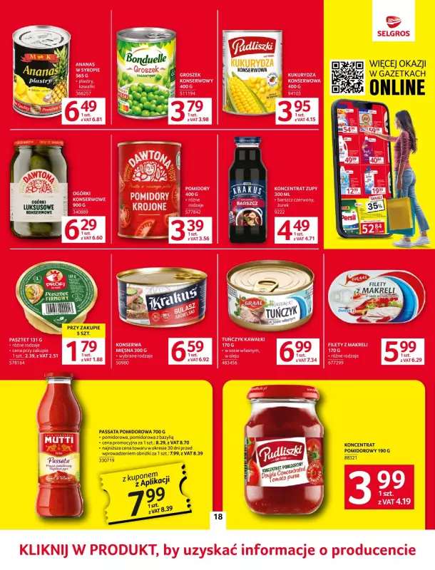 Selgros - gazetka promocyjna Oferta spożywcza od czwartku 05.06 do wtorku 17.06 - strona 18