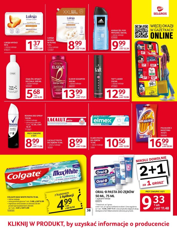 Selgros - gazetka promocyjna Oferta spożywcza od czwartku 05.06 do wtorku 17.06 - strona 38
