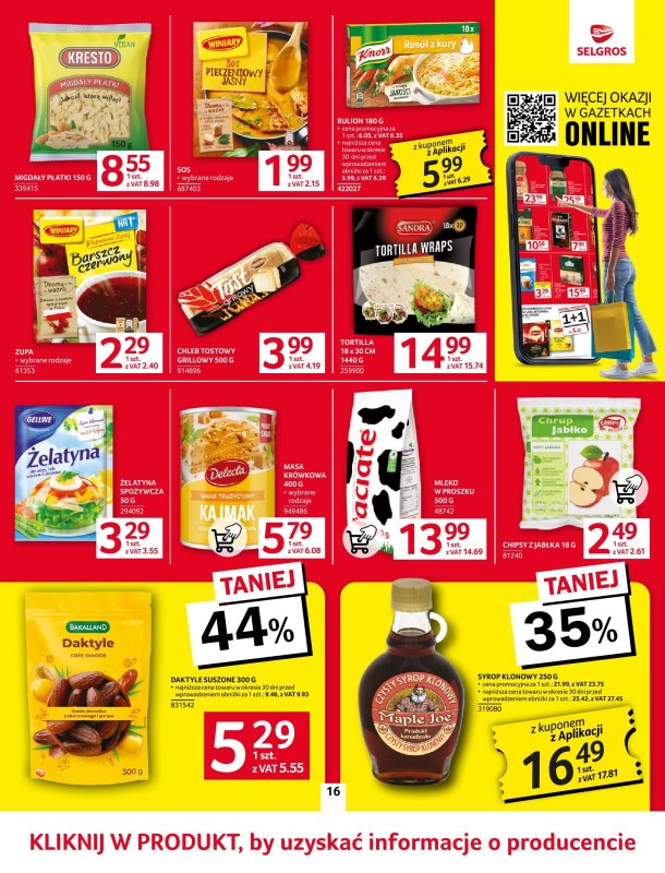 Selgros - gazetka promocyjna Oferta spożywcza od czwartku 05.06 do wtorku 17.06 - strona 16