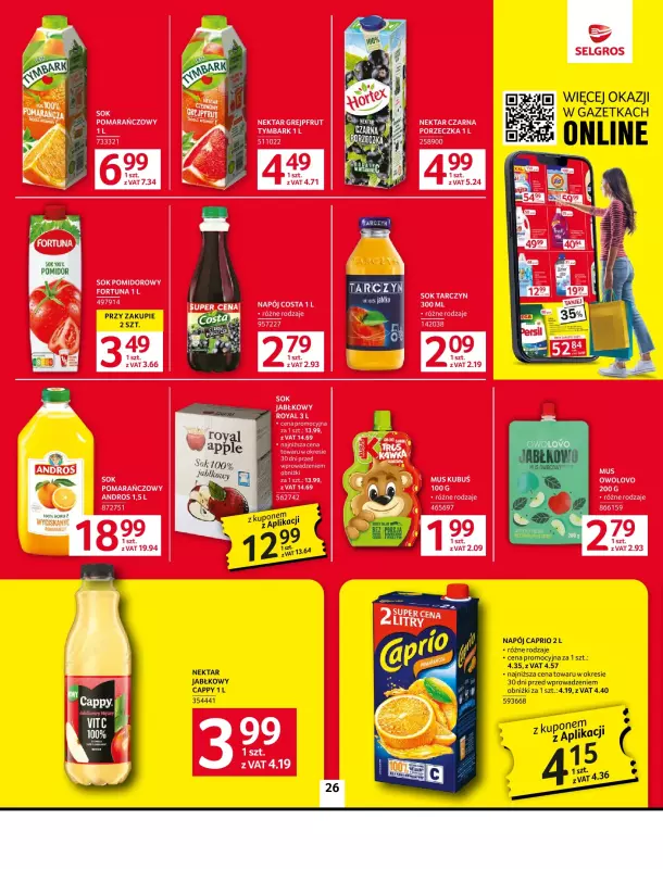 Selgros - gazetka promocyjna Oferta spożywcza od czwartku 05.06 do wtorku 17.06 - strona 26