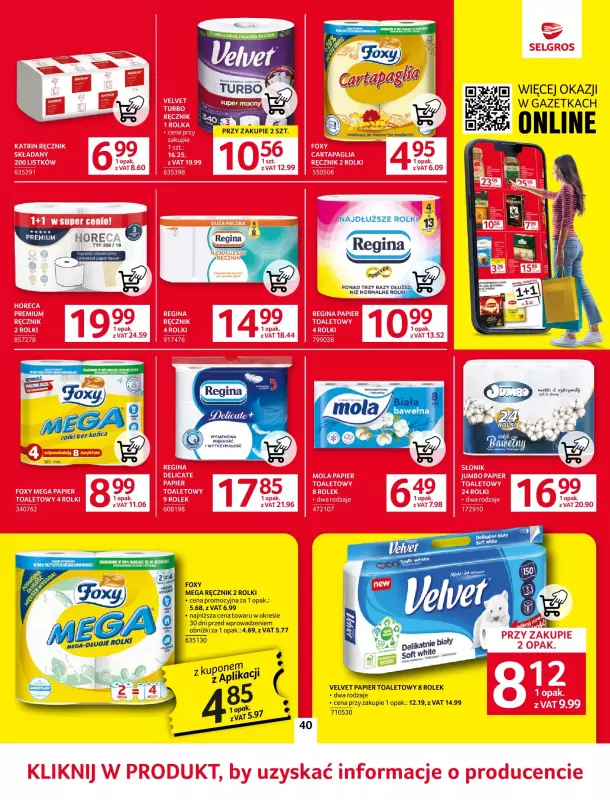 Selgros - gazetka promocyjna Oferta spożywcza od czwartku 05.06 do wtorku 17.06 - strona 40
