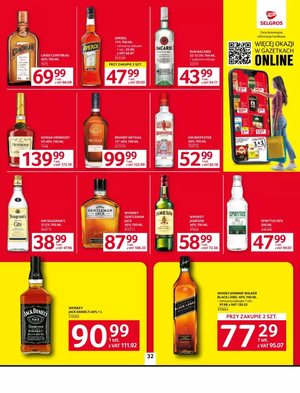 Selgros - gazetka promocyjna Oferta spożywcza od czwartku 05.06 do wtorku 17.06 - strona 32