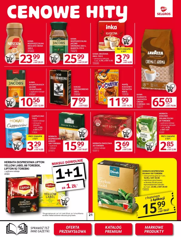 Selgros - gazetka promocyjna Oferta spożywcza od czwartku 05.06 do wtorku 17.06 - strona 21