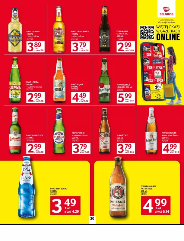 Selgros - gazetka promocyjna Oferta spożywcza od czwartku 05.06 do wtorku 17.06 - strona 30
