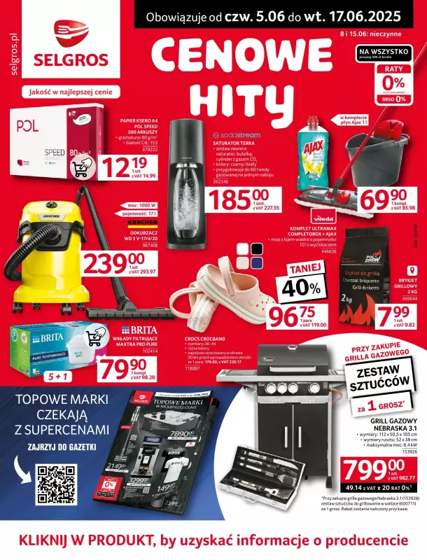 Selgros - gazetka promocyjna Oferta przemysłowa od czwartku 05.06 do wtorku 17.06