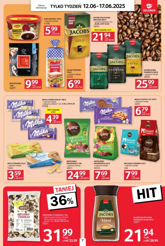 Selgros - gazetka promocyjna Jeszcze więcej super promocji! od czwartku 12.06 do wtorku 17.06 - strona 7
