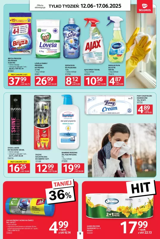 Selgros - gazetka promocyjna Jeszcze więcej super promocji! od czwartku 12.06 do wtorku 17.06 - strona 9